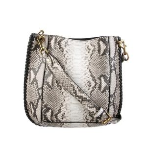 ISABEL MARANT Embossed Leather Shoulder Bag